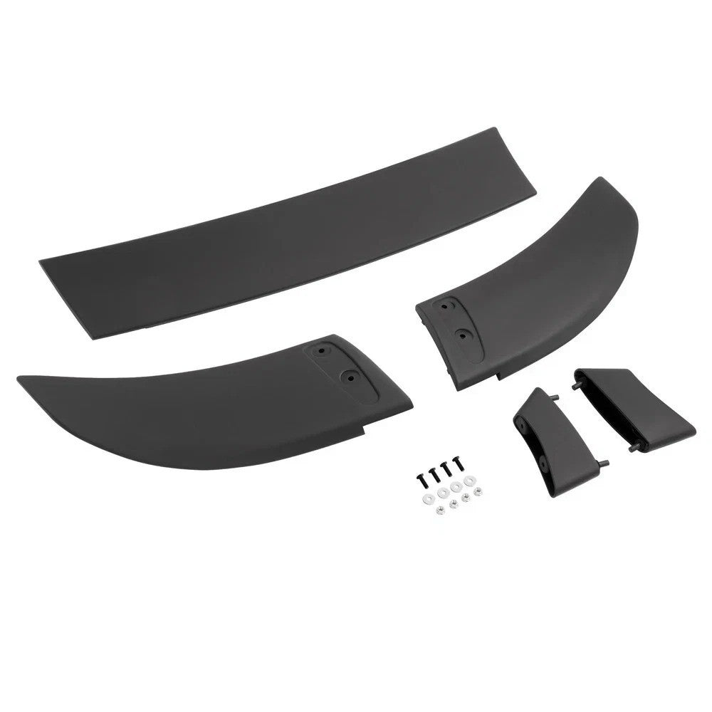 3Pcs For Dodge Charger 2006-2010 Rear Trunk Spoiler Wing Matte Black