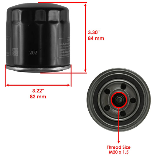 Oil Filters For Kawasaki Versys 650 KLE650 ABS 07-22 / Versys 1000 KLZ1000 15-18