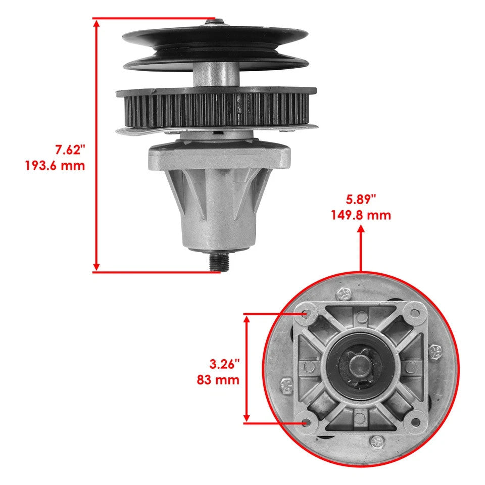 Spindle Assembly For MTD 247.374880 247.889981 DW33 SP33 HW 33" Mower Deck