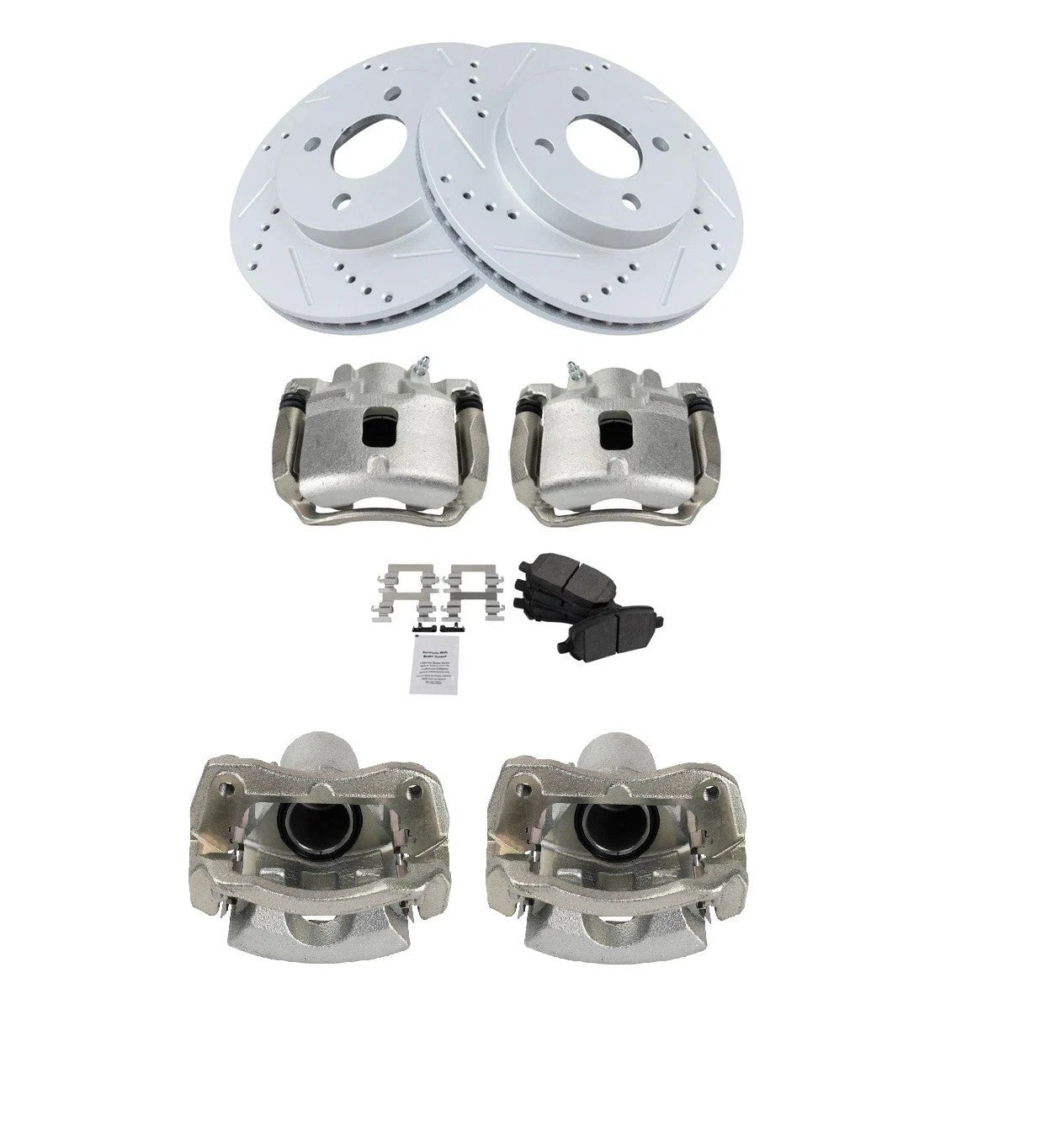 Front Brake Pad & Rotor Kit Fits 03-10 Chevrolet 07-09 Pontiac 03-07 Saturn