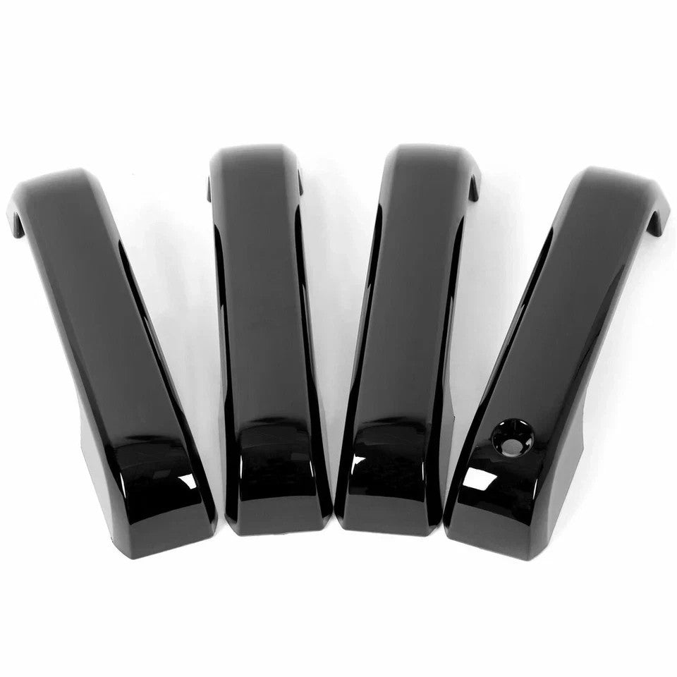 For 2015-2020 Ford F-150 Black Mirror Covers Caps & Black Door Handle Covers