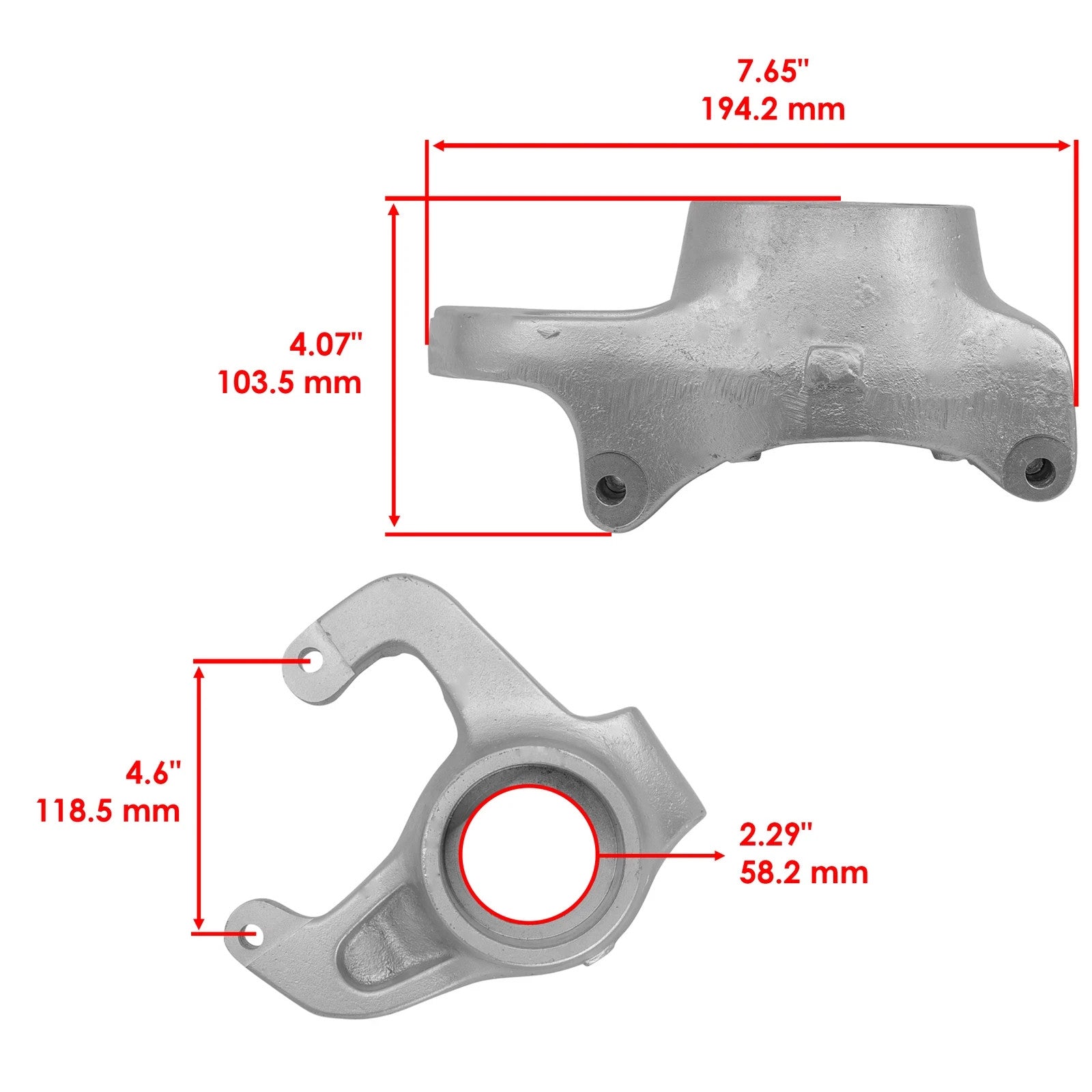 Caltric Left Steering Knuckle For Polaris Scrambler XP 1000 2014-2022 5143613