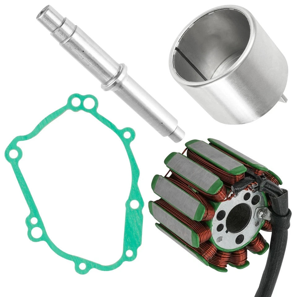 Caltric Charging Coil Stator & Flywheel with Gasket for Yamaha YZF R1 2004-2008