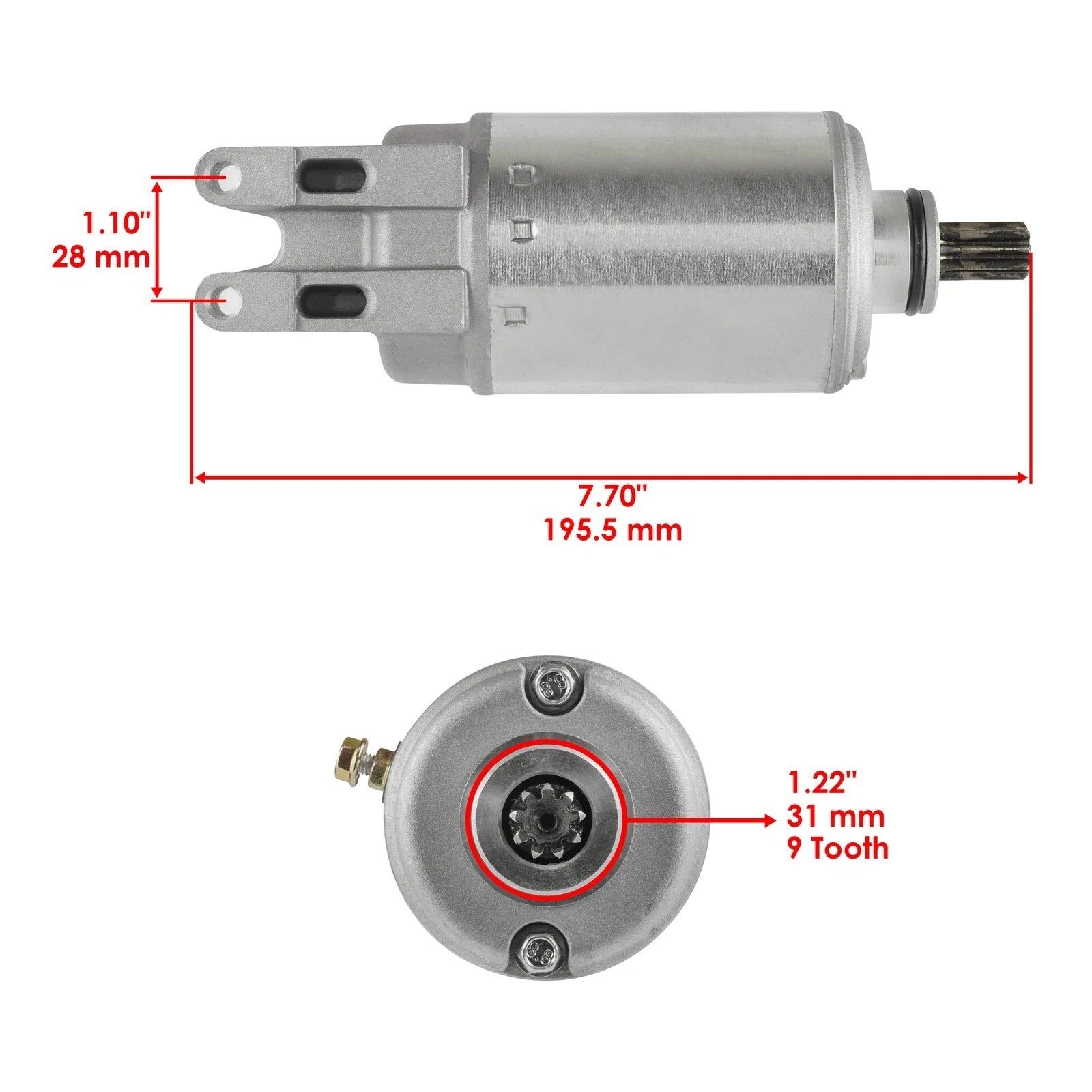 for Bombardier Atv Traxter 500 Max Xt Xl Starter 1999 2000 2001 2002-2005  New