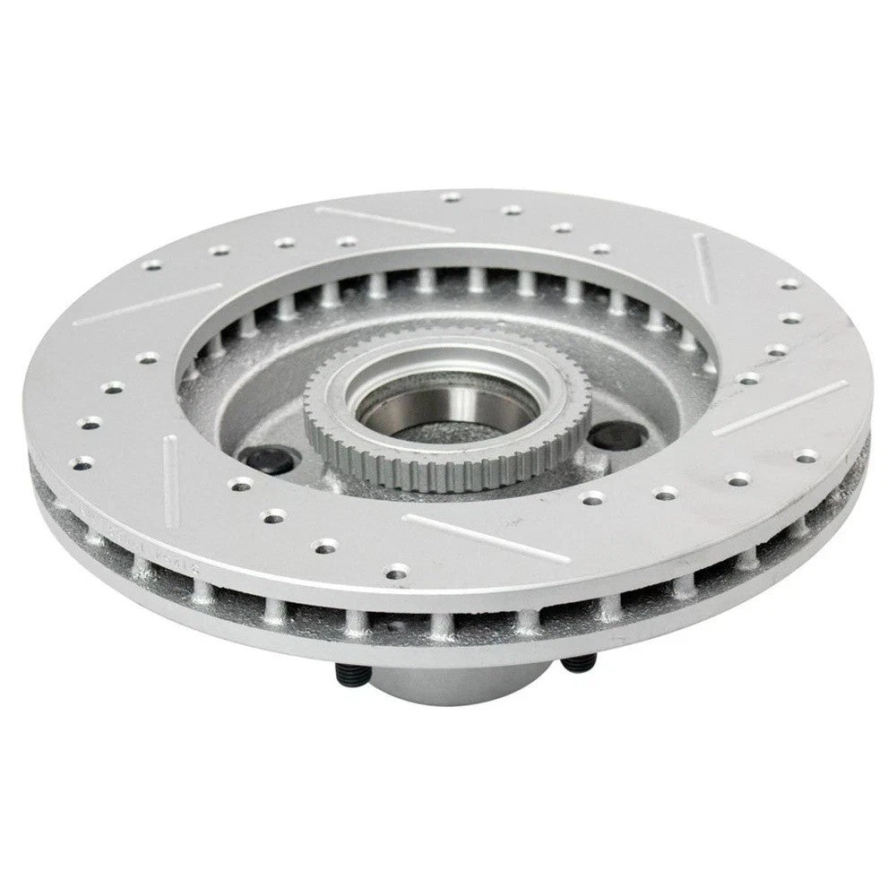 Performance Drilled Slotted Front Coated Brake Rotor Pair for Chevy S10