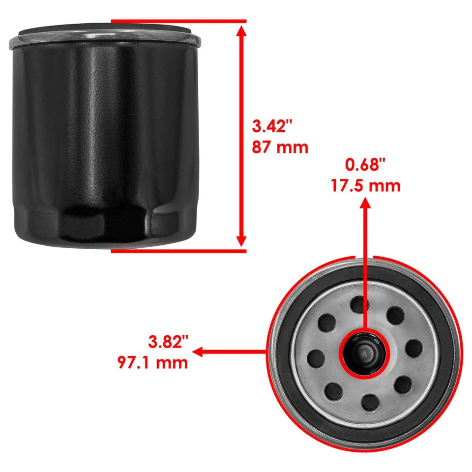 3 Pack Oil Filter for Harley Davidson FXR FXRs FXRs-Sp Flhs 1982-1986 1990-1994