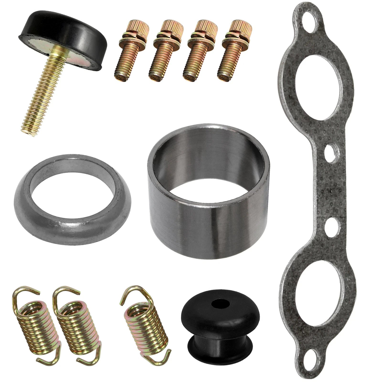 Complete Exhaust Muffler Silencer Kit for Polaris RZR S 800 EFI 2009 2010-2014