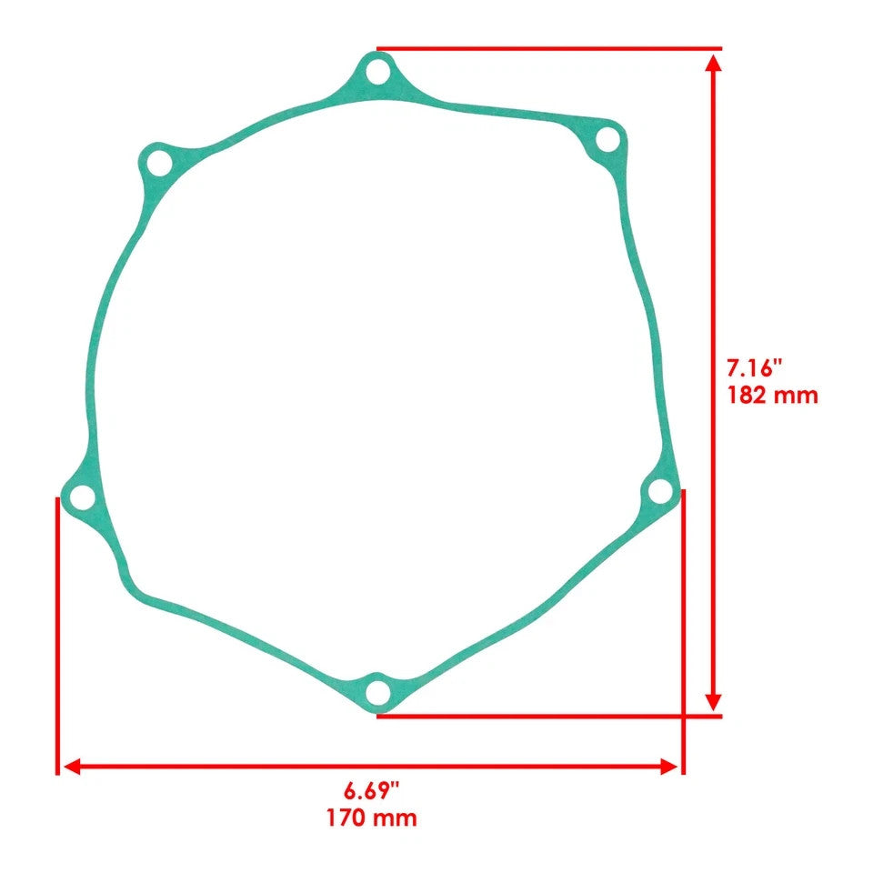 Clutch Friction Steel Plates Spring and Gasket Kit for Suzuki RM-Z250 2011-2018