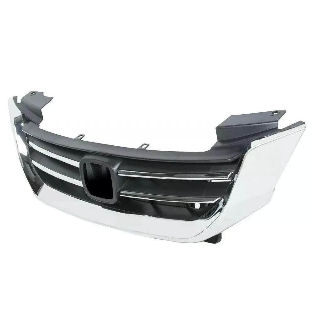 For Honda Accord 2013-2015 Chrome Front Upper Bumper Radiator Grille #HO1200214