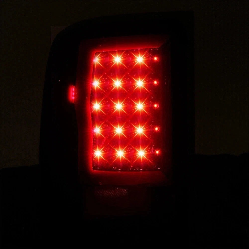 Black Smoked For 2007-2013 2014 GMC Sierra 1500 2500HD 3500HD LED Tail Lights