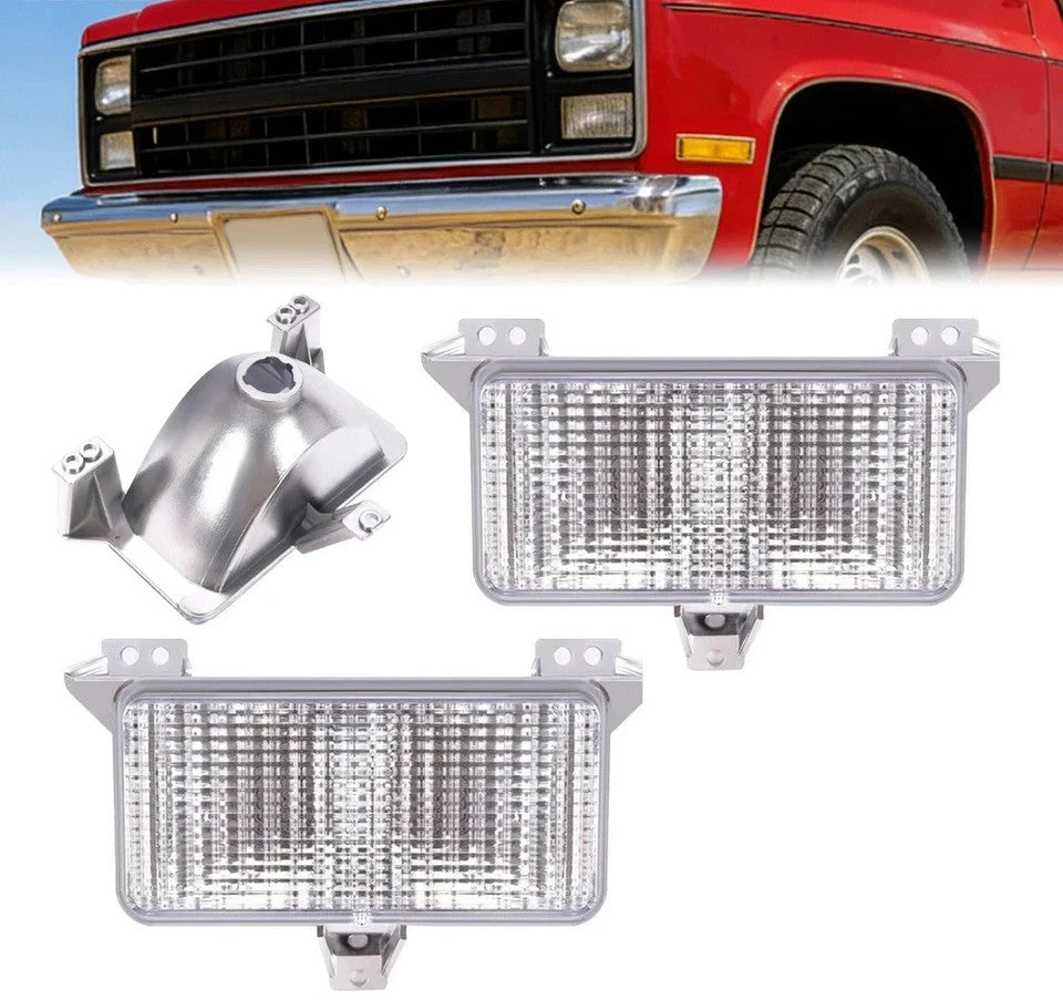 Front Park Lamps Turn Signal Lights for 83-87 Chevy Pickup TRUCK Left Right SET