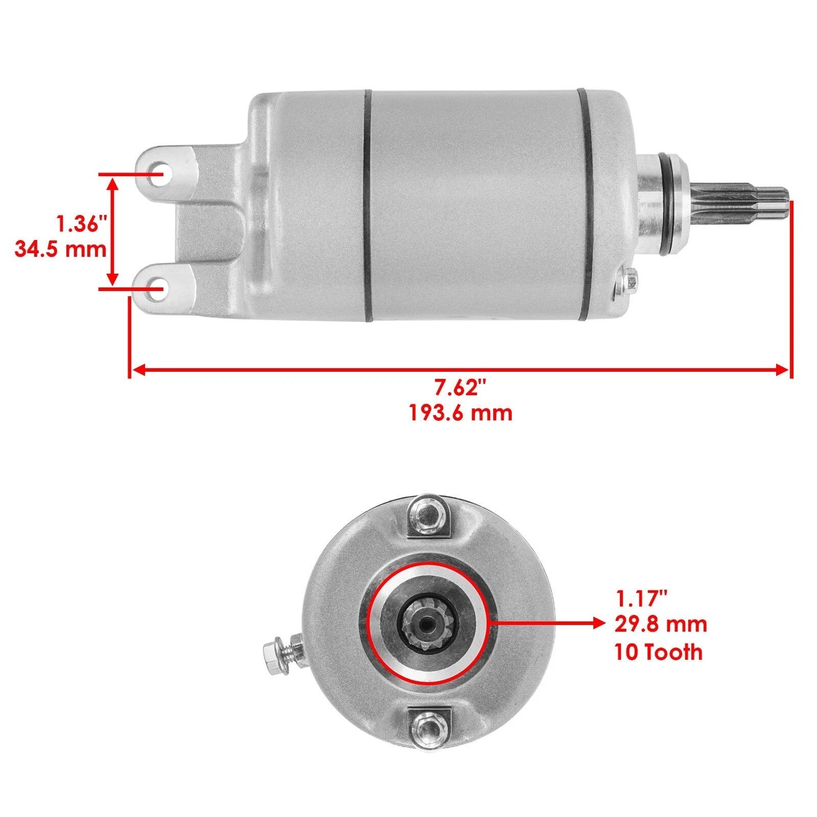 Starter for Honda Atv Fourtrax 300 TRX300FW TRX 300 4X4 1988-2000 Sm13213