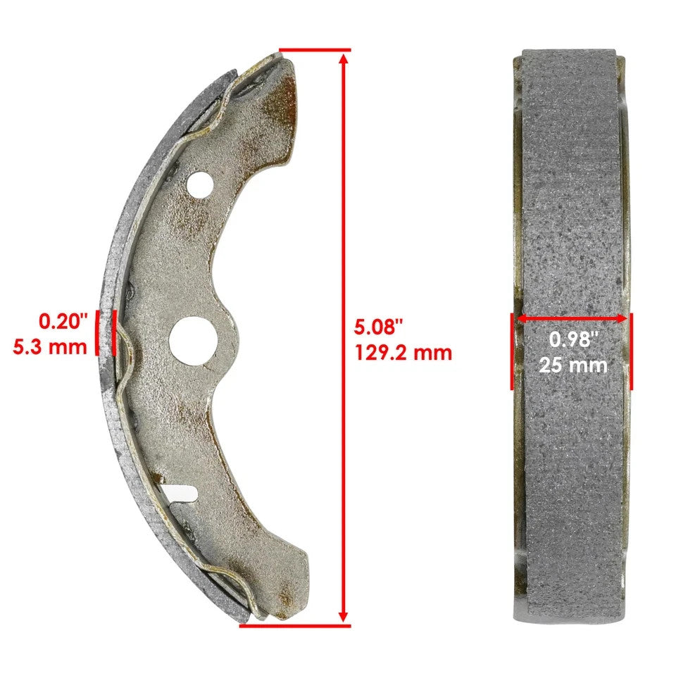 Front Brake Shoes for Yamaha Kodiak 400 YFM400FW 1993 1994 1995 1996 1997 1998