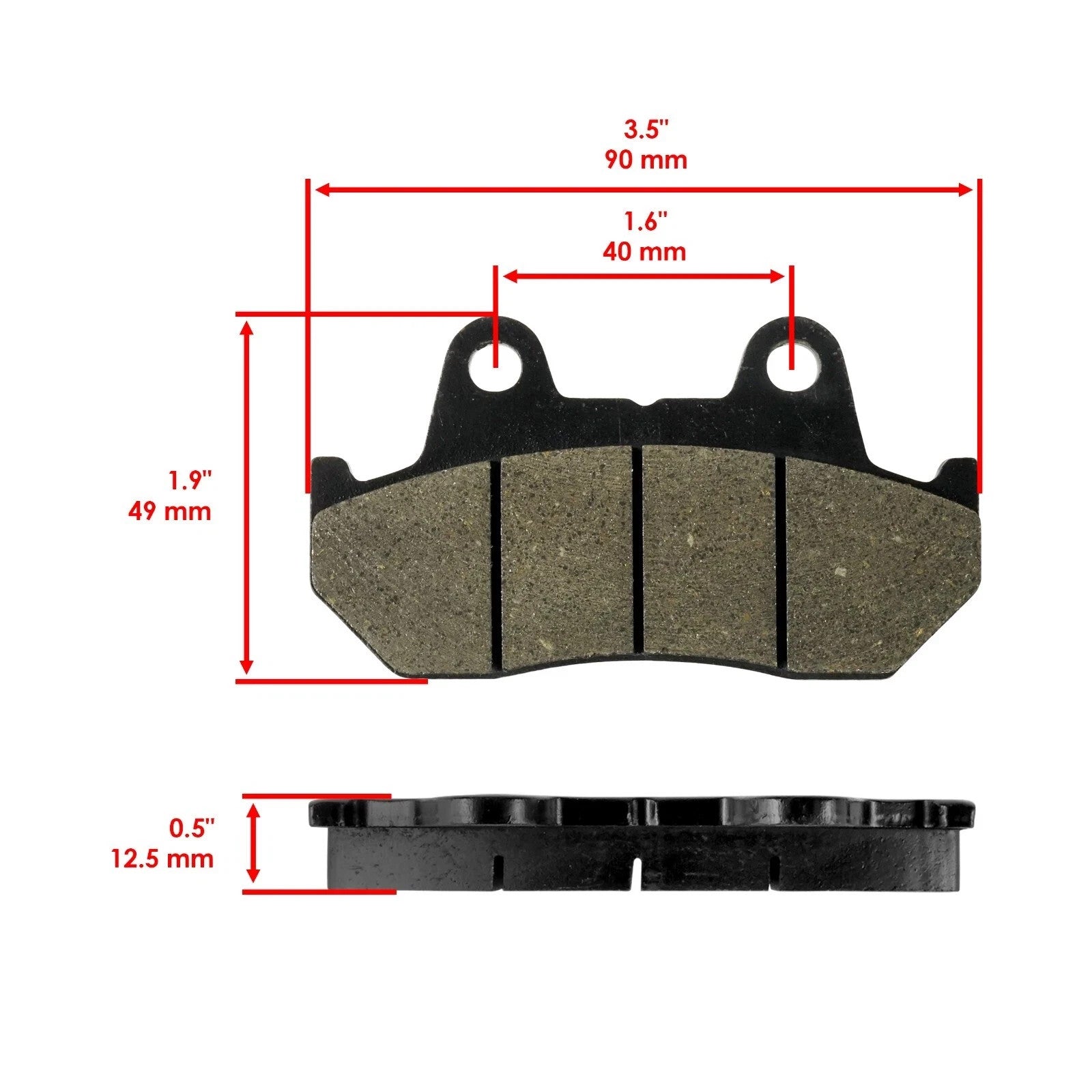 Front And Rear Brake Pads for Honda GL1500 Gl 1500 Gold Wing 1500 1988-2000