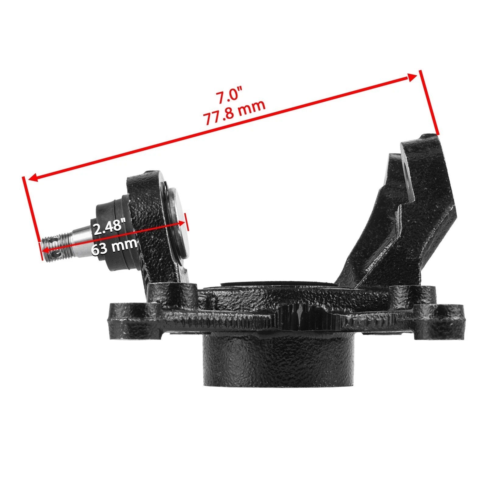 Front Left Steering Wheel Knuckle For Honda TRX420FM Rancher 420 4x4 2007-2013