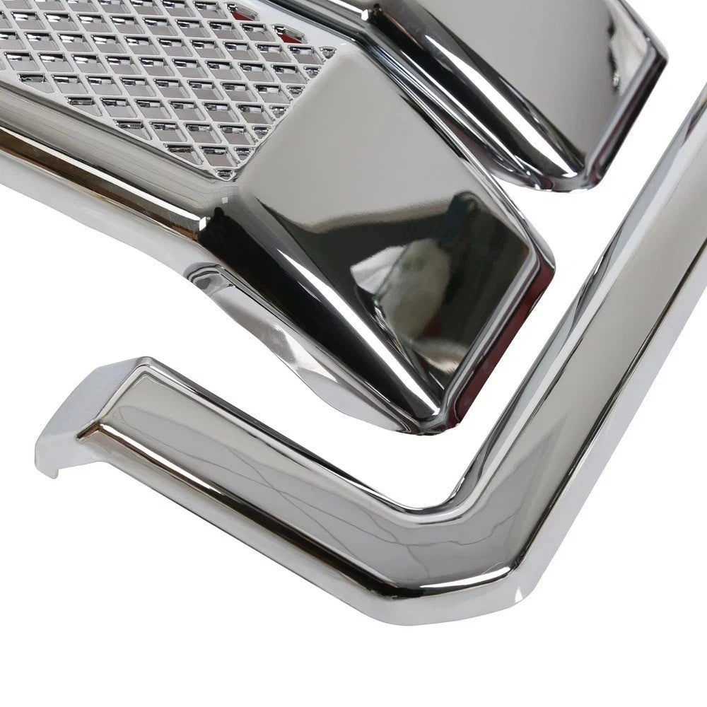Fits 11-16 Ford F250 350 450  Moulding Front Chrome Grill Grille Cover Overlay