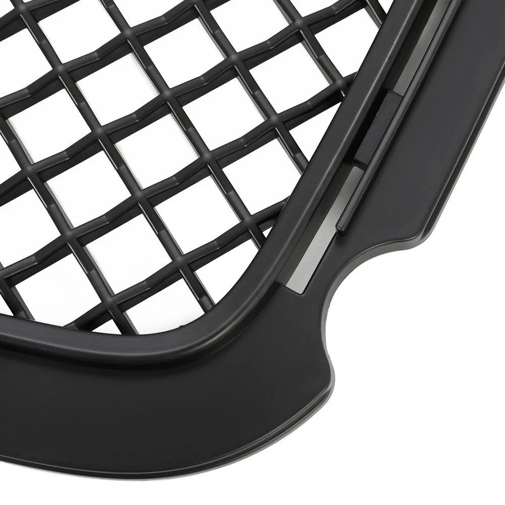 HECASA Front Lower Grille Grill ABS For Cadillac CTS-V 2008-2014 Painted Black