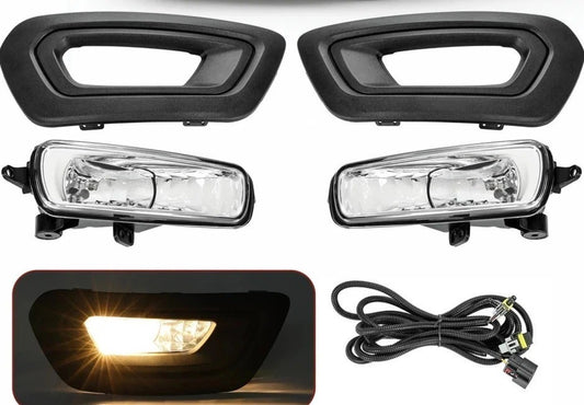 For Ford Transit 2020-2025 Fog Lights Left & Right Side W/Cover Bezels & Bulbs