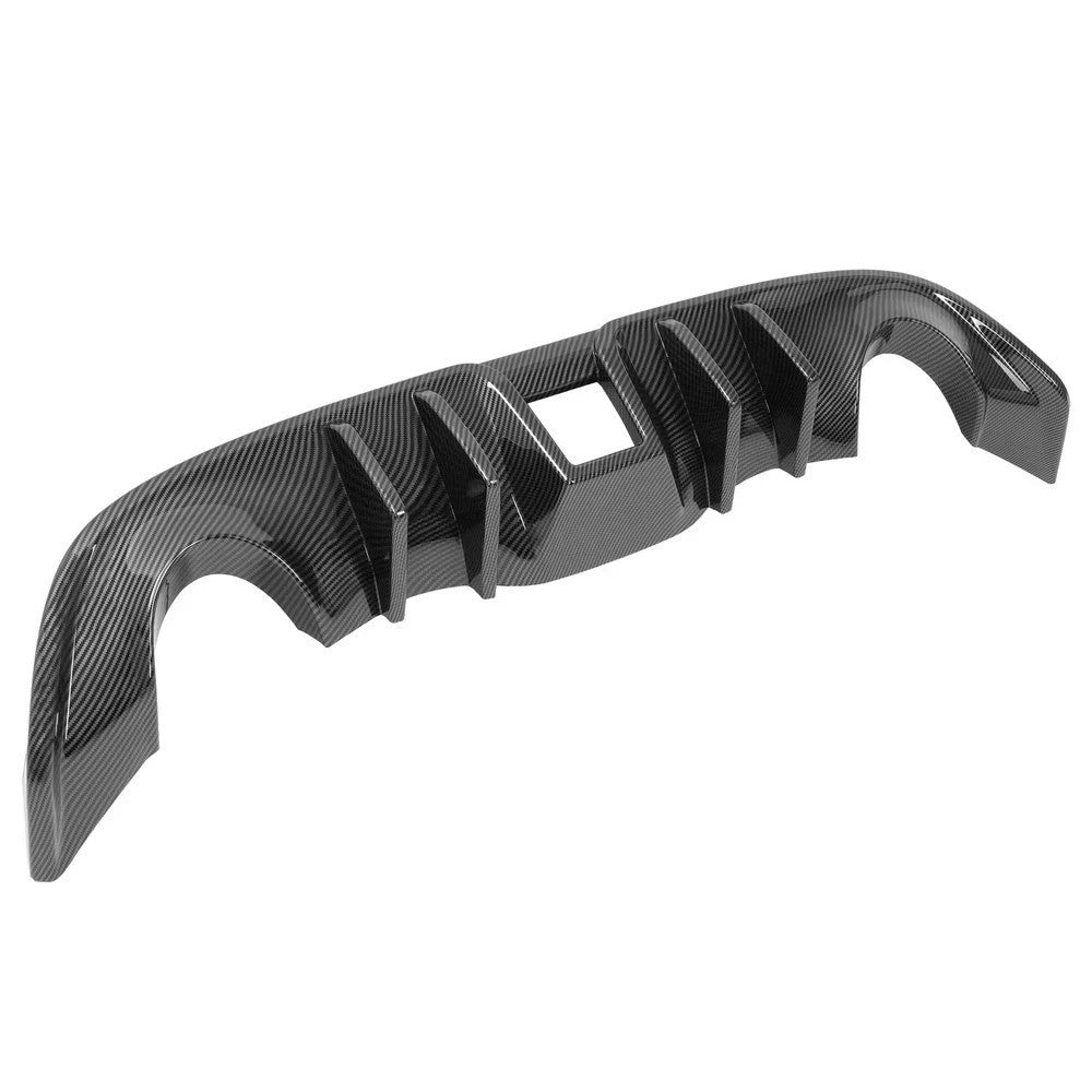For Nissan 370Z 09-20 Rear Bumper Diffuser Lip Racing Spoiler 4 Fins Carbon Look