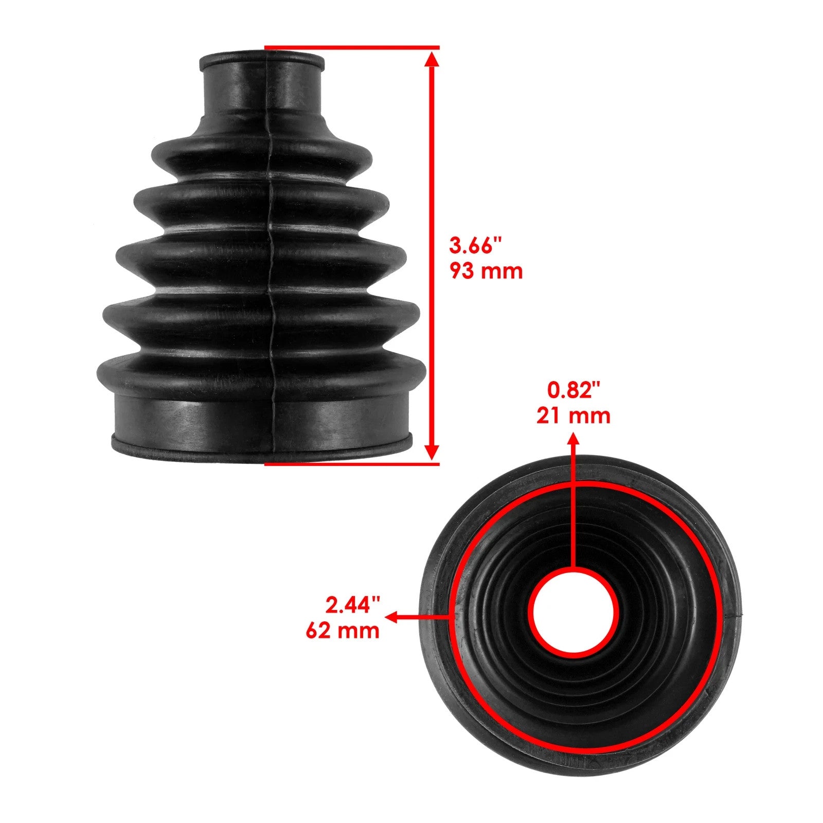 Rear Axle Inner & Outer CV Boot Kit For Honda Foreman 500 TRX520FA FM 2020-2025