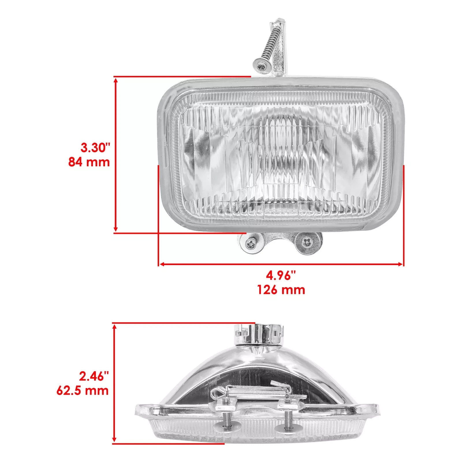 Caltric Headlight For Honda Fourtrax 300 TRX300 2X4 1988-2000 W/Bulb