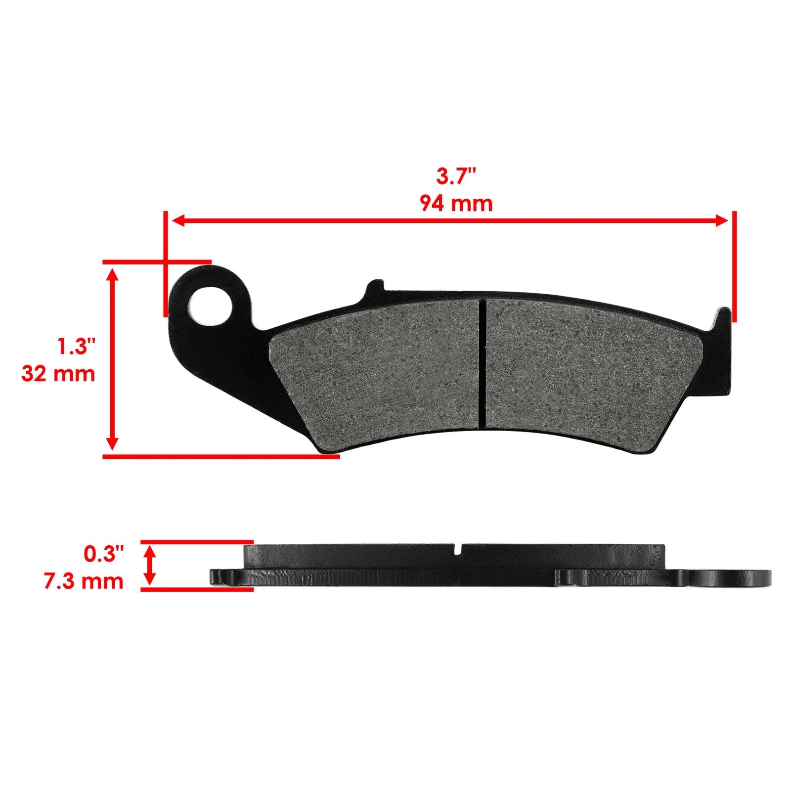 Front and Rear Brake Pads for Honda  CR125R CR250R CR500R 1987 88 89 90 91 1992