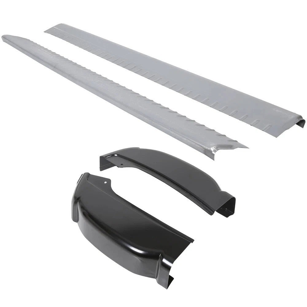 For Silverado Sierra 1500 Extended Cab 1999-2007 Rocker Panels Cab Corners 6Pcs