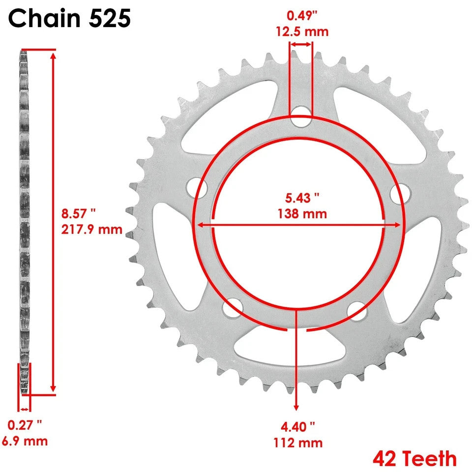 Drive Chain & Sprockets Kit for Honda VT750Dc Shadow Spirit 750 2000-2003