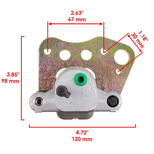 Front Left Right Brake Caliper w/Brake Pads for Polaris Sportsman 500 HO 2001-04