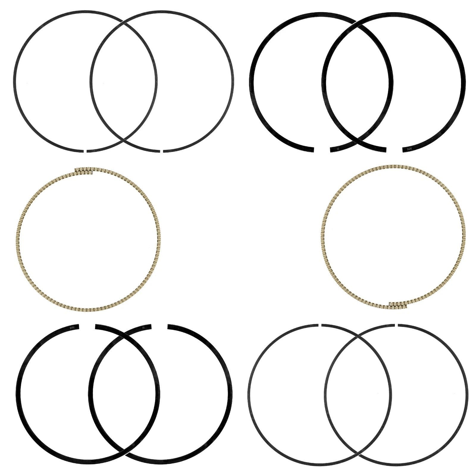 2 Front Rear Cylinder Piston Ring for Kawasaki Teryx 750 KRF750 4X4 2008 - 2011