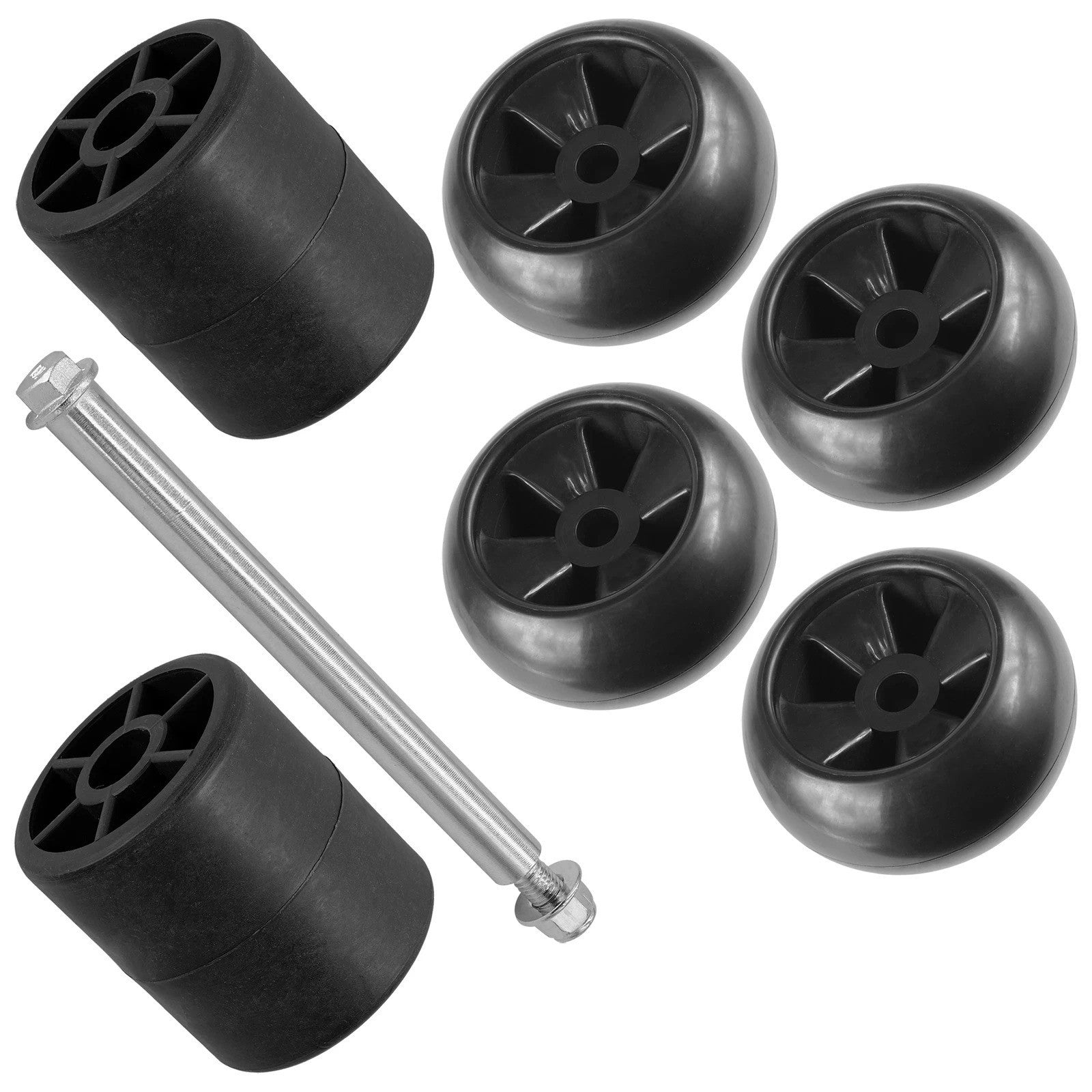 Deck Wheels & Rollers With Pin For John Deere X370 X380 X384 X390 X394 X500 X520