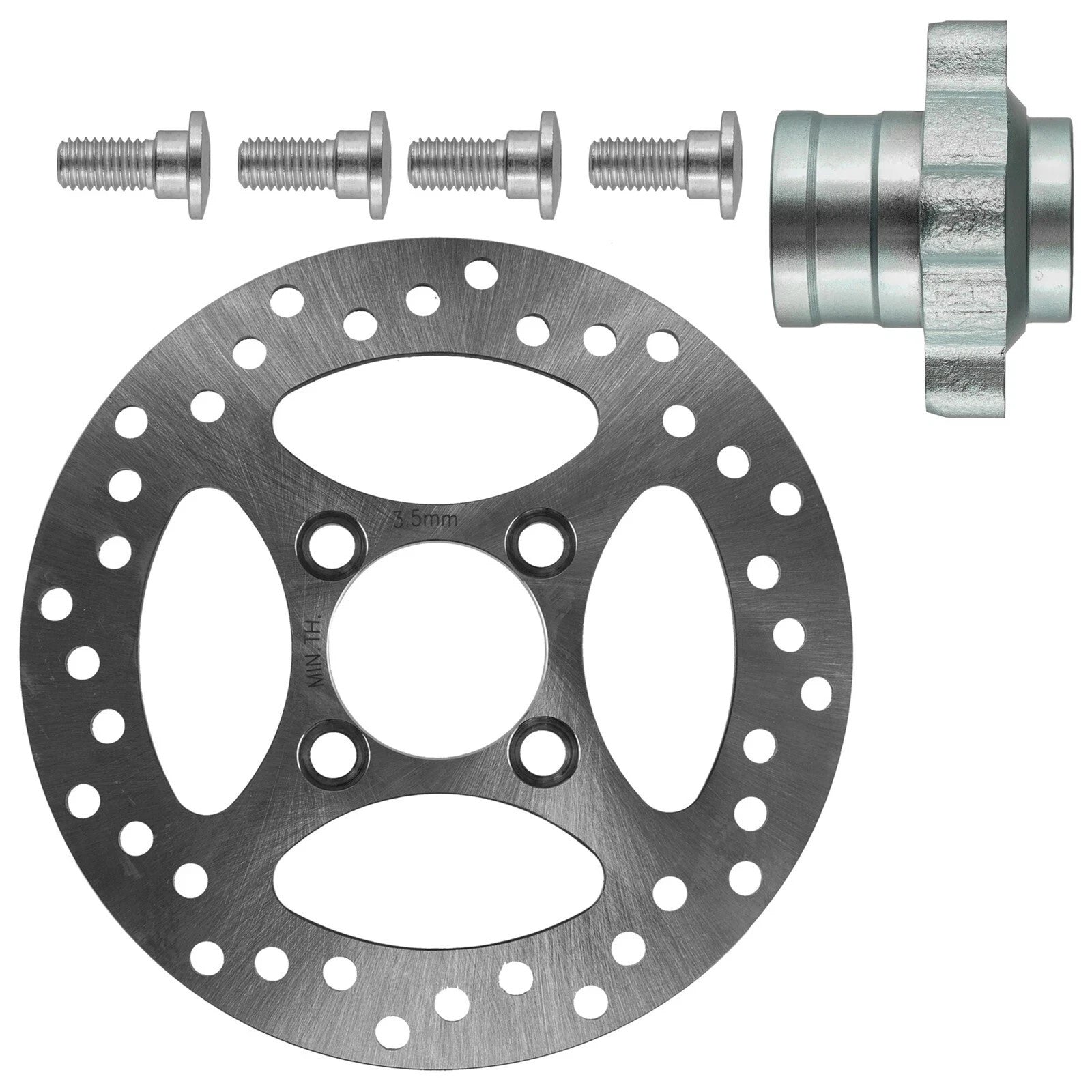 Rear Brake Rotor Disc & Hub For Yamaha Raptor 700 700R YFM700 YFM700R 2006-2013