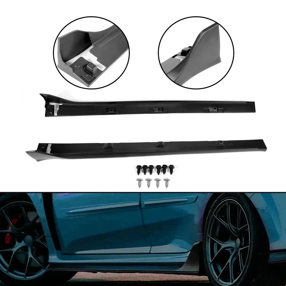Side Skirt Extension For Honda 2016-2021 Civic LX EX SI 4 DR Sedan Type-R Style