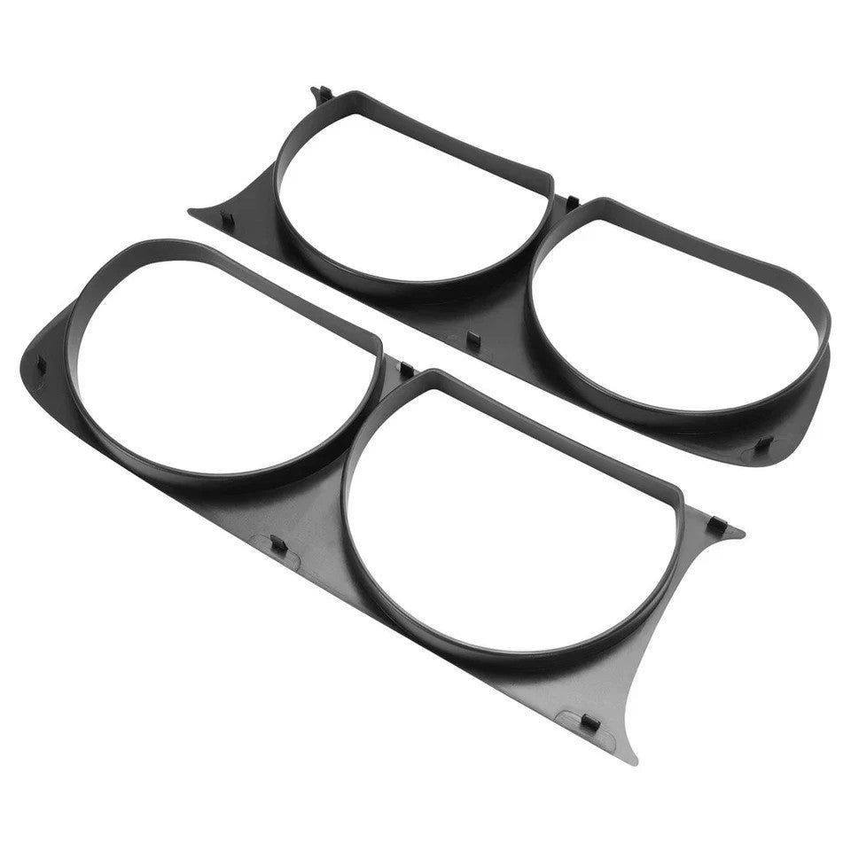 HECASA Headlight Bezel Trim Cover Left+Right Side For Dodge Challenger 2008-2014
