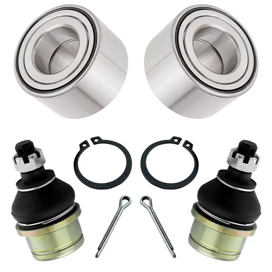 2 Front Wheel Knuckle Ball Bearing Joint For Honda TRX420 Rancher 420 4X4 14-21