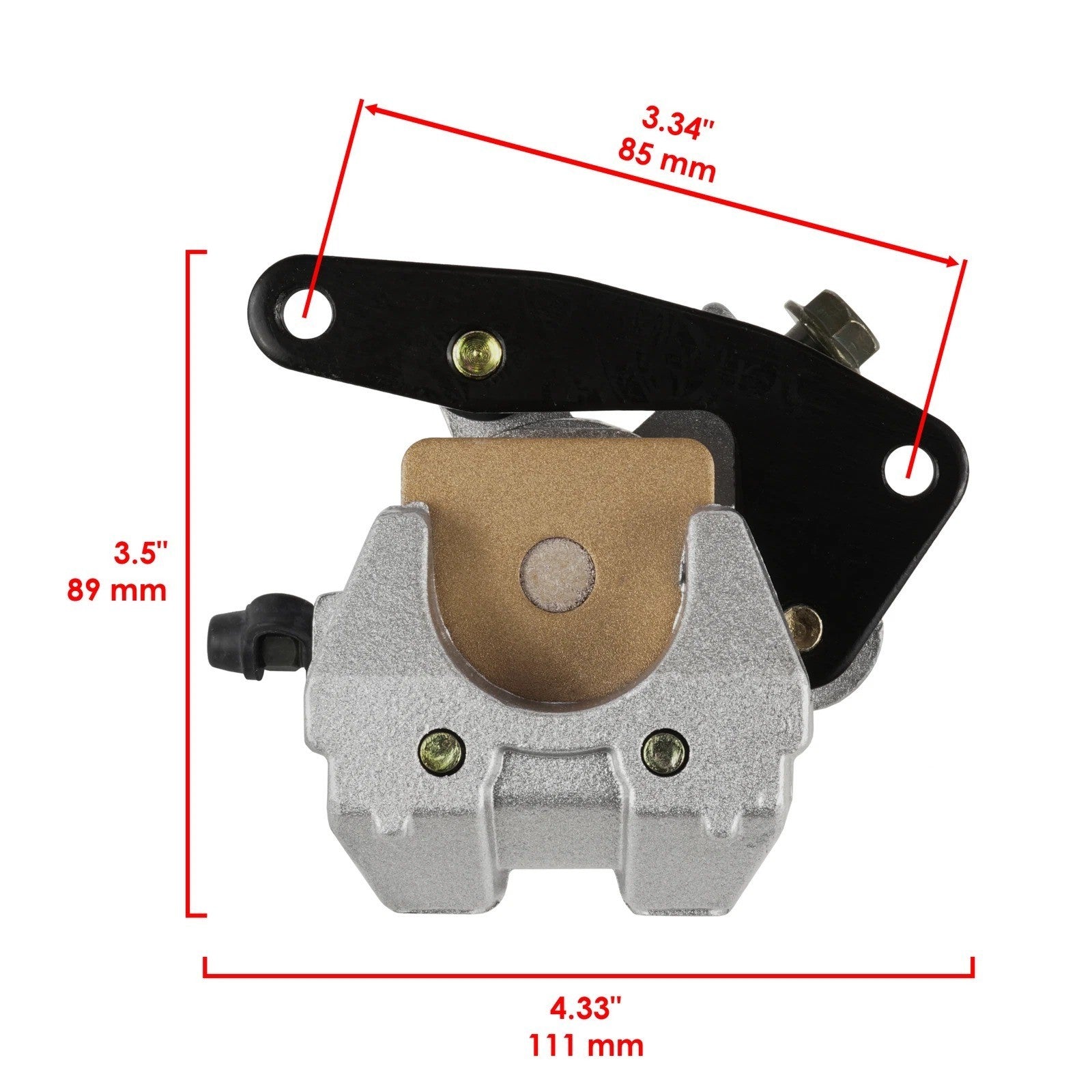 Front Left Brake Caliper W/Pads for Yamaha 3Gd-2580T-01-00 3Gd-2580T-00-00