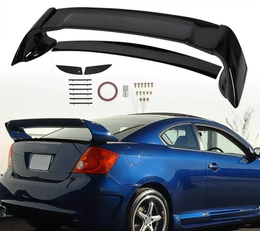 Black Painted Mu Style RR Rear Trunk Spoiler Wing For 2006-2011 Honda Civic 4Dr
