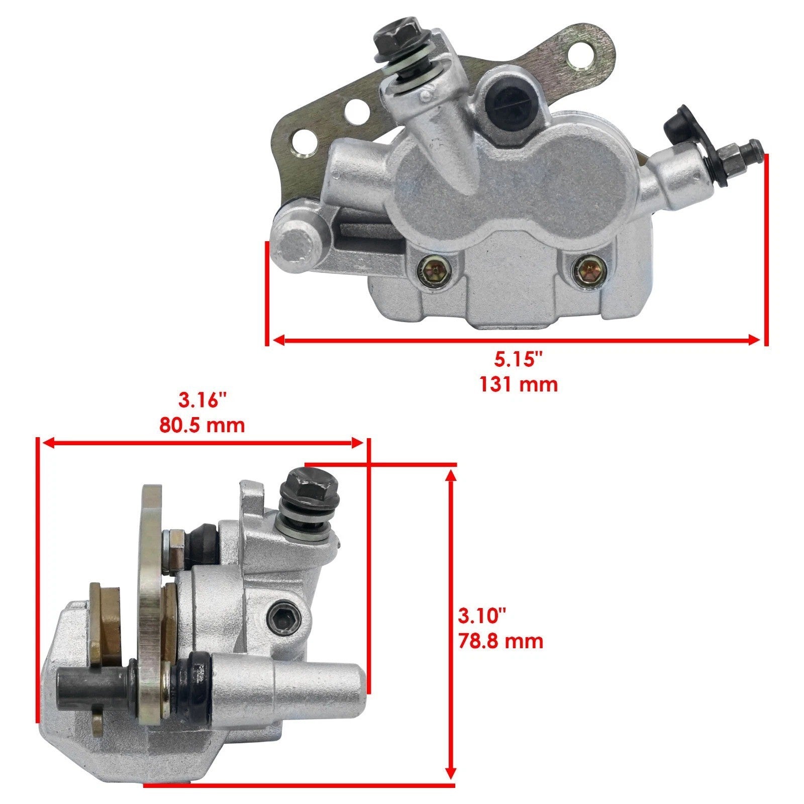 Front Left Right Brake Caliper for Kawasaki Brute Force 750 KVF750 4X4i 2005-26