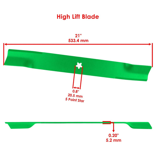 61" Deck Blade with Bolt For Husqvarna M-ZT61 MZT61 MZ6128 MZ28ZT 510417901