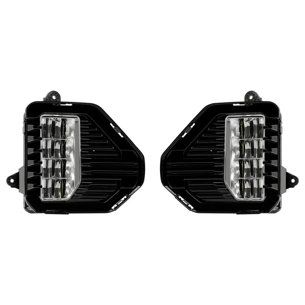 HECASA  LED Fog Lights For GMC Sierra 1500 2019-2022 Set Pair Fog Lamps W/Bezels