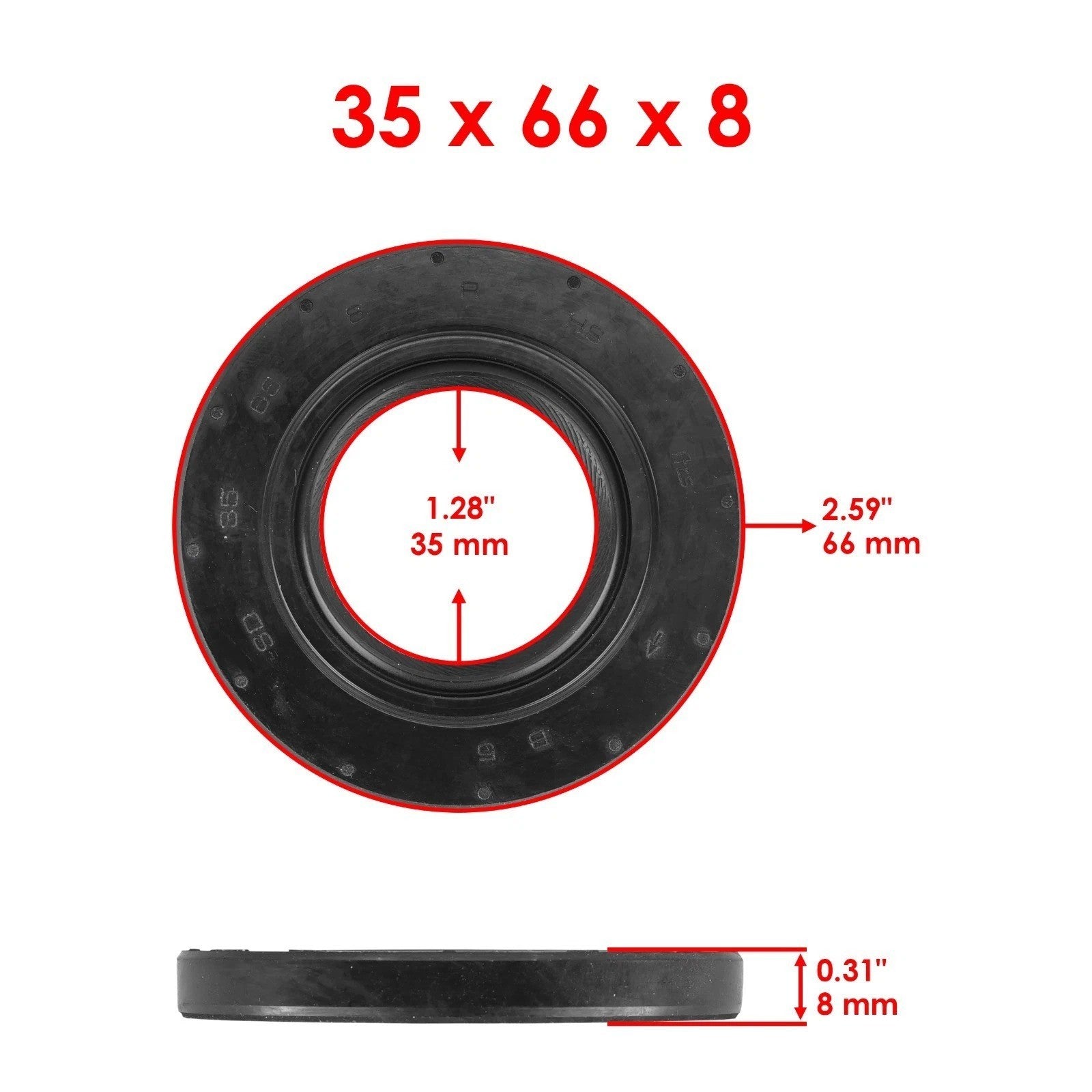 Clutch Oil Seal for Yamaha Grizzly Rhino Kodiak/ 93102-35004-00 2MB-E511B-00-00