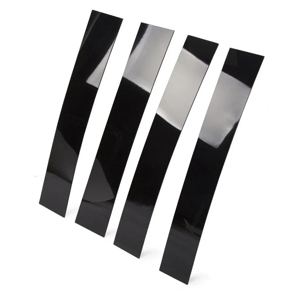 For 2007-13 2014 Cadillac Escalade Black B-Pillar Posts Door Window Trim Cover A