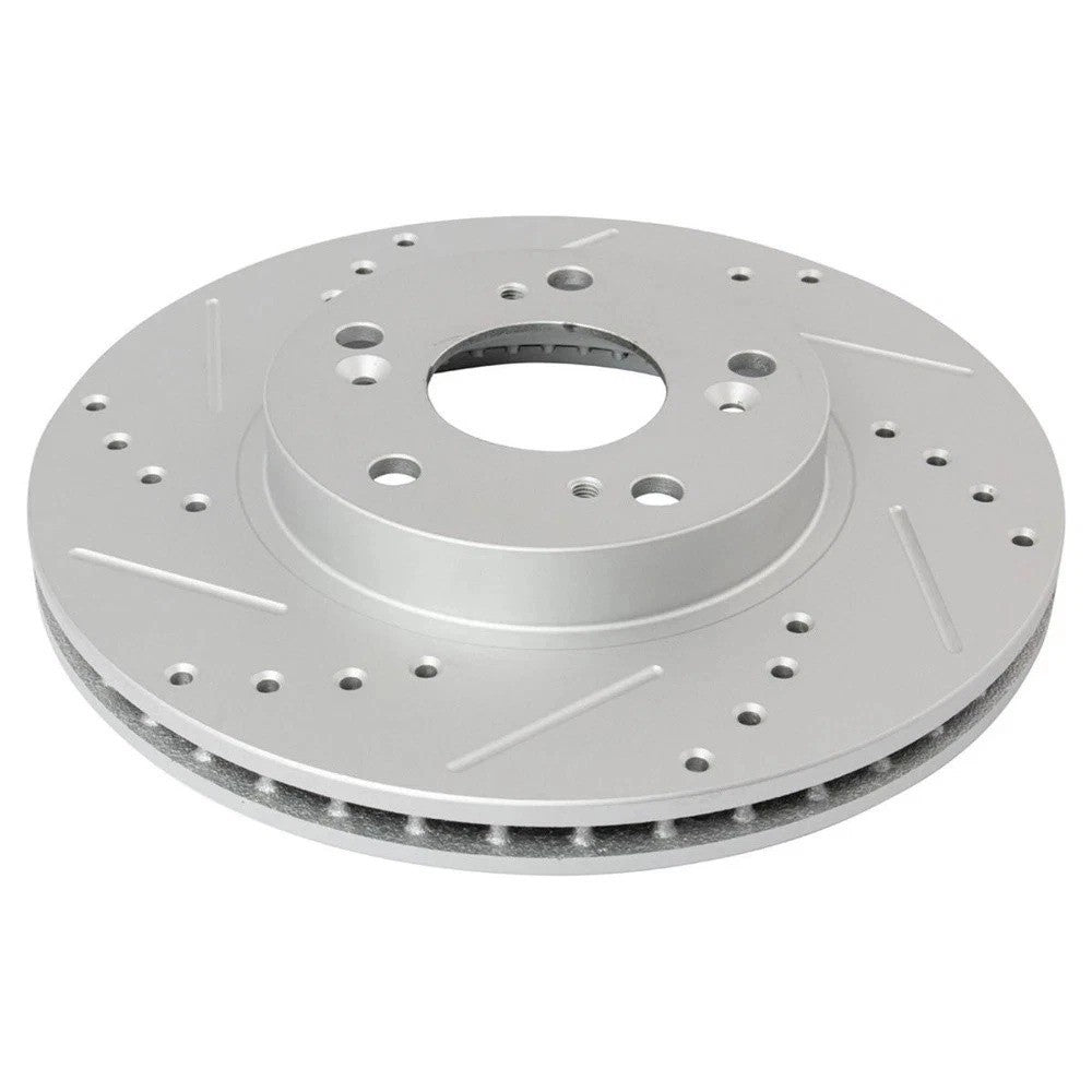 Performance Brake Rotor Drilled Slotted Posi Ceramic Pad Front Rear Kit