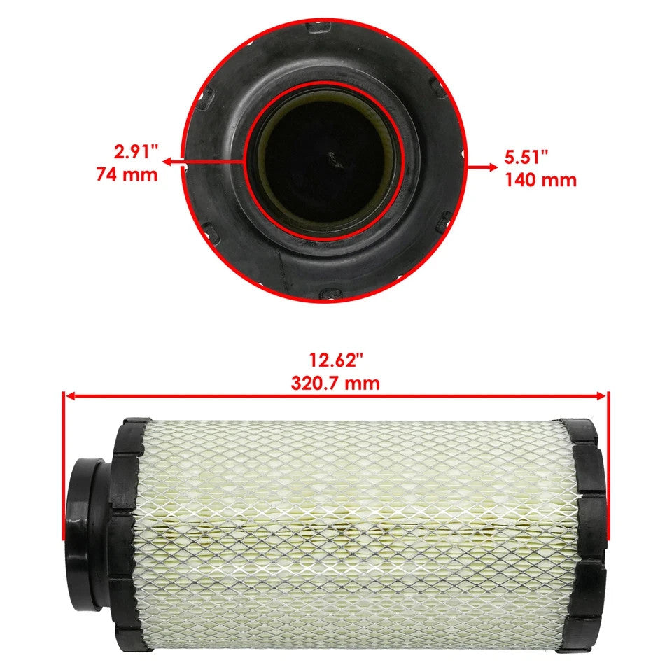 Air Filter Cleaner for Polaris Turbo EPS S/S4 / RZR XP/ XP PRO / PRO 4 2016-2026