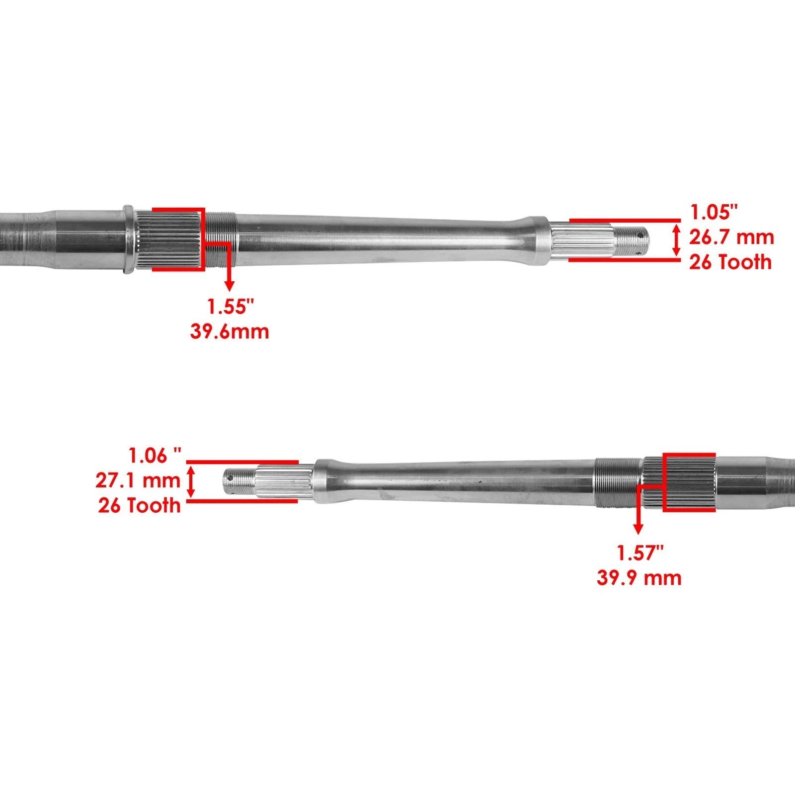 Rear Axle Shaft for Arctic Cat 400 Dvx 2004 2006 2007 2008