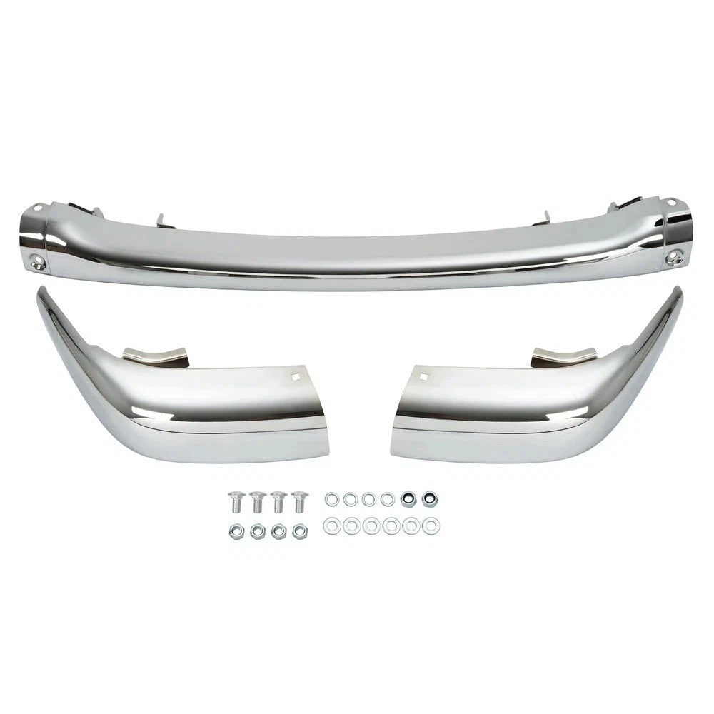 Front Bumper Face Bar w/ Mounting Brackets Chrome For Dodge Dakota 1997-2004 New