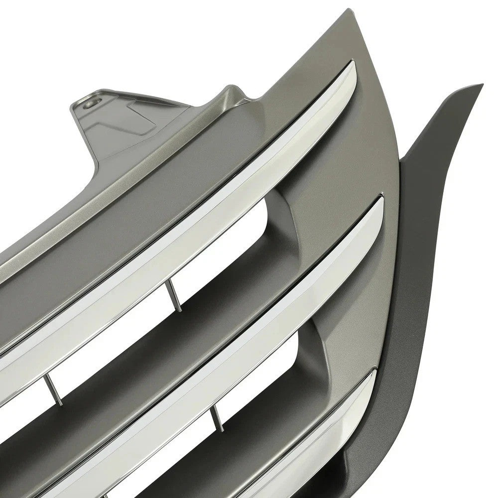 Fits 2012 2013 2014 Honda CRV CR-V Front Bumper Hood Upper Grille w/Chrome Trim