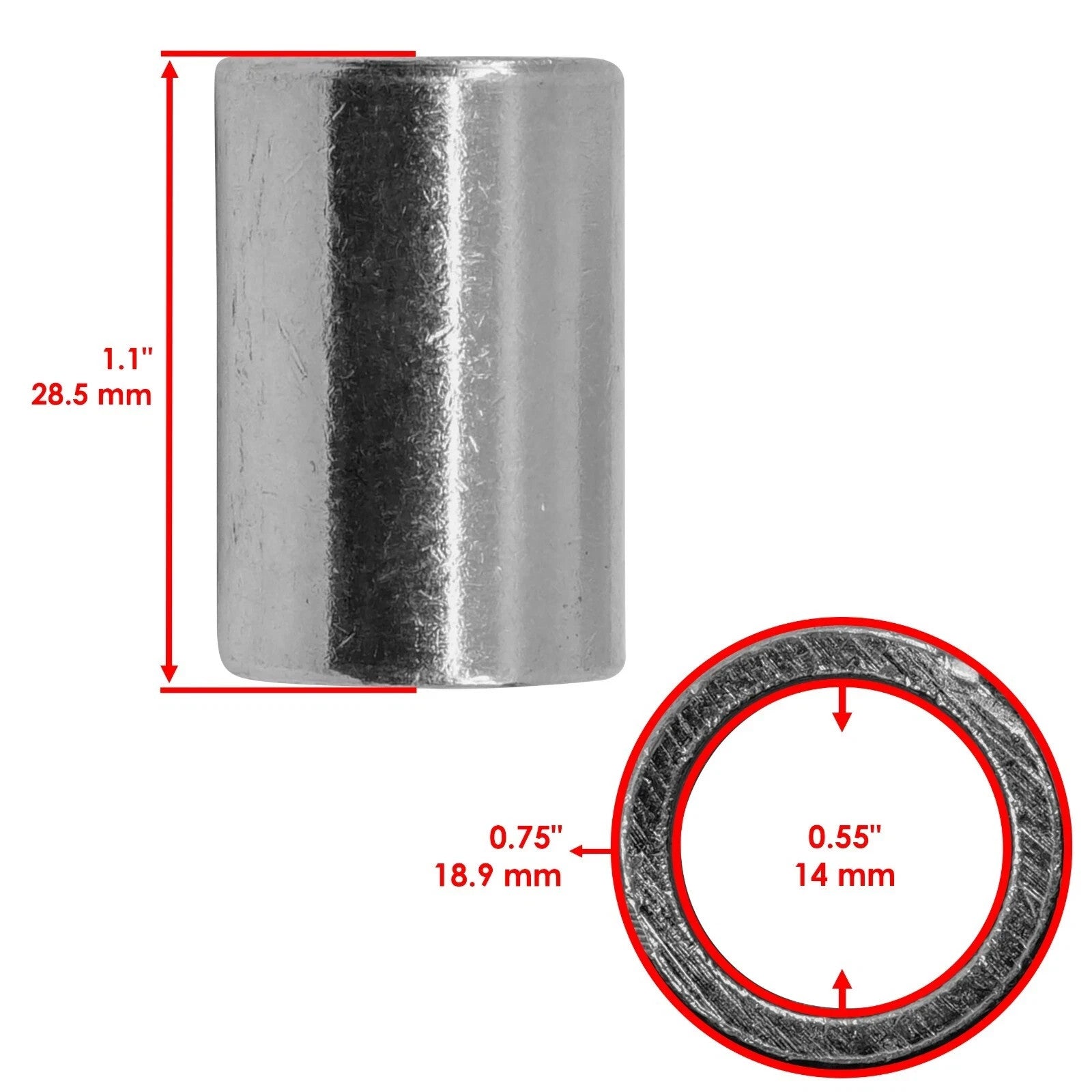 Deck Roller w/Pin & Spacer for Cub Cadet i1050 50" Zero-Turn / 711-1737 7111737