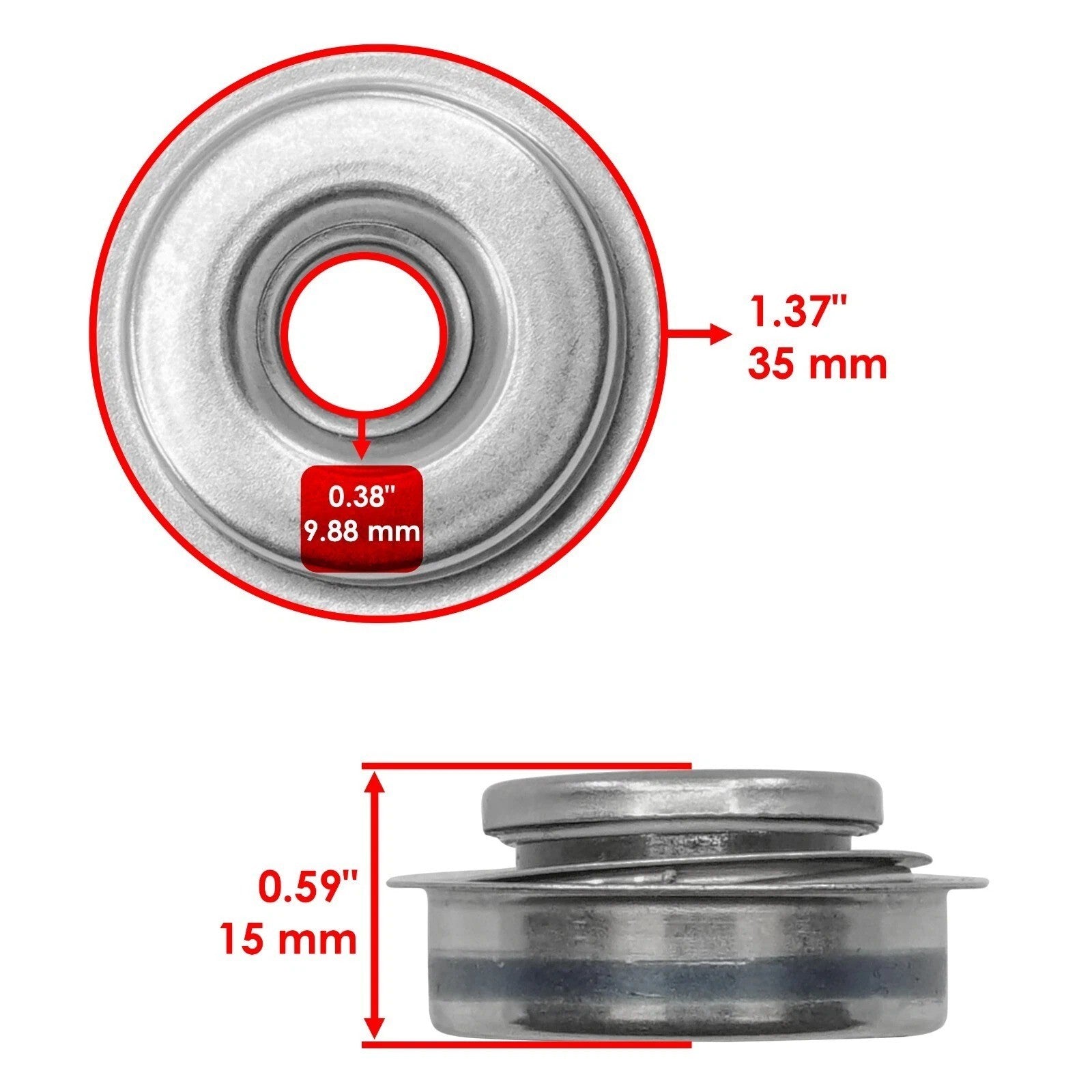 Caltric Water Pump Shaft & Seal For Can-Am Outlander Max 400 / 450 2007-2020