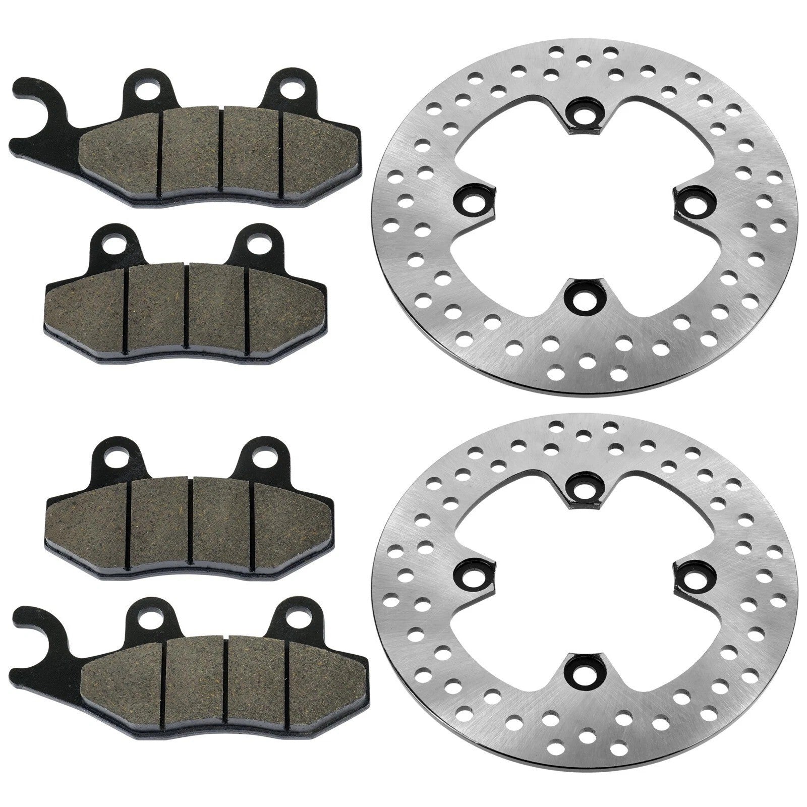 Front Left Right Brake Disc w/ Pads for Kawasaki Teryx 750 KRF750 4X4 2008-2013
